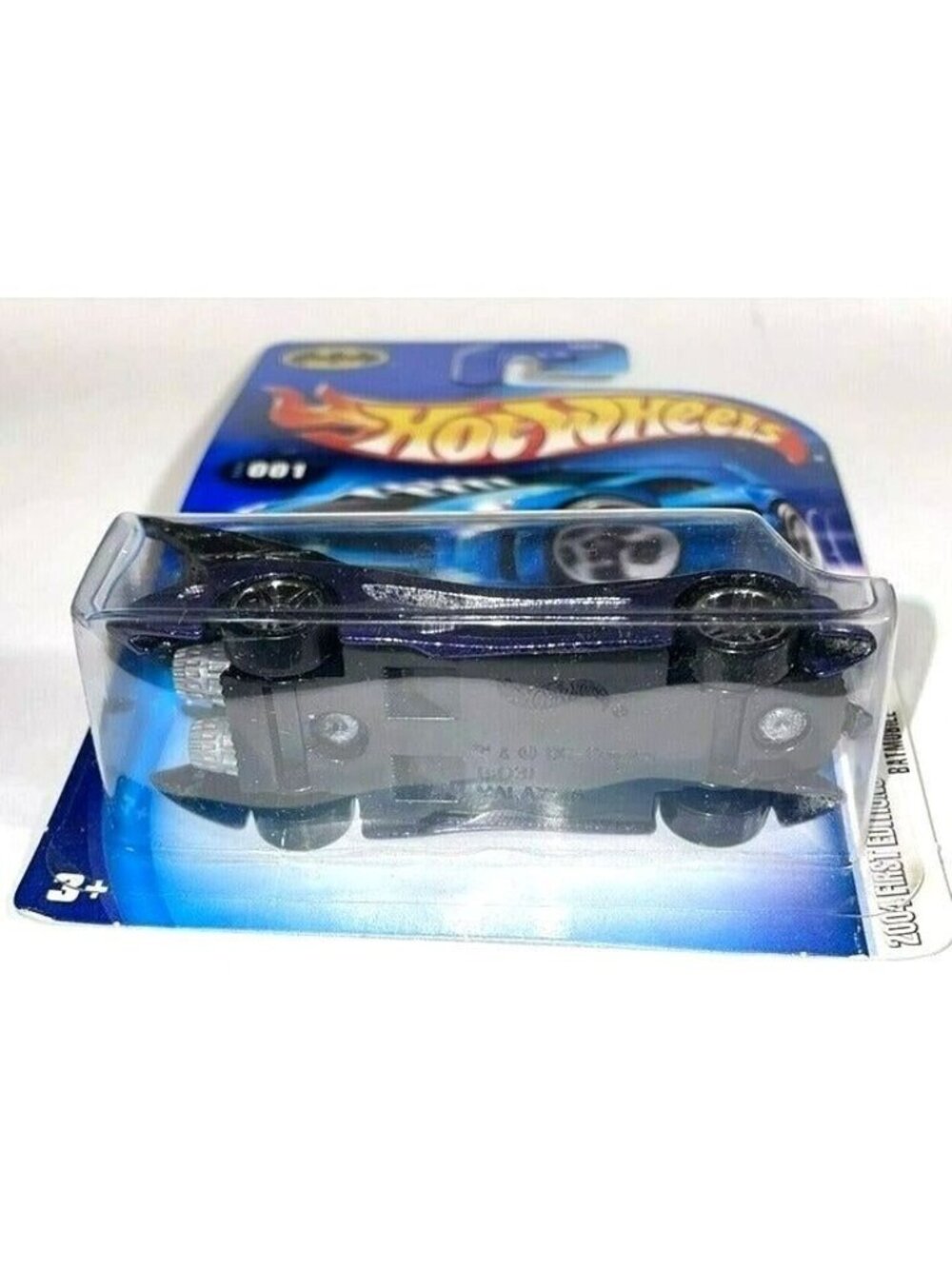 Vintage Die Cast Hot Wheels 2004 BATMOBILE #001 First Editions Car 1/100 Purple - Picture 6 of 9